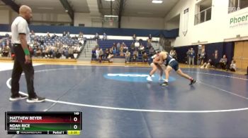 149 lbs Finals (2 Team) - Matthew Beyer, Ithaca vs Noah Rice, Messiah