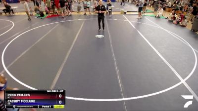 87 lbs Round 2 - Piper Phillips, IA vs Cassidy McClure, SD