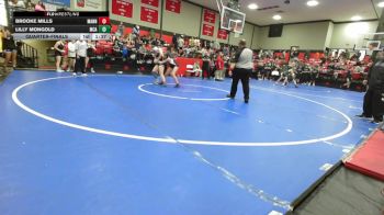 117 lbs Quarterfinal - Brooke Mills, Mannford vs Lilly Mongold, McAlester