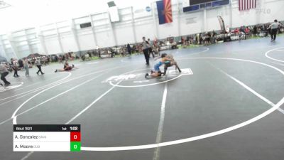 77 lbs Quarterfinal - Aj Gonzalez, Savage House WC vs Ahmariey Moore, DUB Wrestling