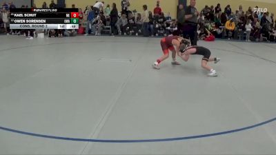 65 lbs Cons. Round 2 - Owen Sorensen, Owatonna Wrestling Association vs Kael Schut, MN Elite