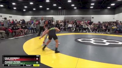 100 lbs Round 1 (8 Team) - Cale Wimberly, Team Missouri vs Phoenix Peters, West Shore Wrestling Club