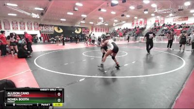 115 lbs Cons. Round 4 - Nohea Booth, Marina vs Allison Cano, San Clemente