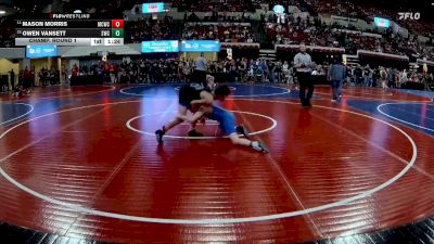 98 lbs Champ. Round 1 - Mason Morris, Magic City Wrestling Club vs Owen VanSett, Shepherd Wrestling Club