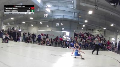 35 lbs Semifinal - Titus Hubbell, Kearney MatCats Wrestling Club vs Kaynen Moen, Junior Eagles