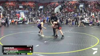 95 lbs Cons. Round 3 - Mason Rude, Northwest Red Crushers vs Wyatt Westcomb, Three Rivers Wildcats