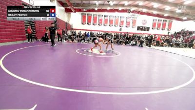 117 lbs Semis & 1st Wrestleback (8 Team) - Hailey Fenton, Cerritos College vs Lailanie Vongnakhone, Fresno City College