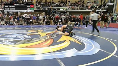 215 lbs Round Of 16 - Max Thomas, Gloucester vs Taiyo Gemme, Lyme-Old Lyme/WB