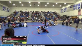106 lbs Quarterfinal - Leilah Patel, Tustin High School vs Jaylee Cazares, Brawley Union High School Wres