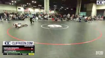 70 lbs Quarterfinal - Matthias Rich, FordDynastyWrestlingClub vs Waylon Rodarte, Team Aggression WC