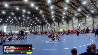 127 lbs Quarters - Sierra Chiesa, Team Pennsylvania Blue vs Emery Wilson, Mayhem WC Black