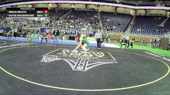 Girls-140 lbs Quarterfinal - Kaycie Moldenhauer, Atlanta Hs Girls vs Megan Melnyk, Warren Mott H.s. Girls