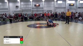 120-C lbs Consi Of 16 #1 - Garrison Raper, NC vs Aiden Meeks, WV