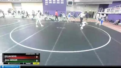 145 lbs Cons. Round 4 - Dylan Boyd, IL vs Sean Berger, IL