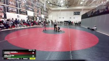 123-125 lbs Round 3 - Avila Elvin, Northfield vs Jaxom Varnell, Chaparral