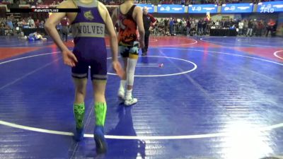 122 lbs Quarterfinal - Elliott Wahl, Cut Bank vs Beau Nelson, Malta Mustang Wrestling Club