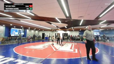 85+ Quarterfinal - Myles Fero, Thunder Ridge Outlaws Wrestling Club vs Matthew Daniel, Hawk Wrestling Club
