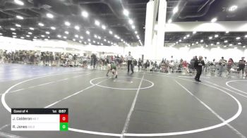 89 lbs Consi Of 4 - Josiah Calderon, No Team vs Ryder Jones, Gold Rush Wrestling
