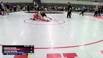 150 lbs Cons. Round 2 - Carson Roark, Moberly Kids Club Wrestling vs Tayven Walker, Farmington Mat Rat Wrestling Club