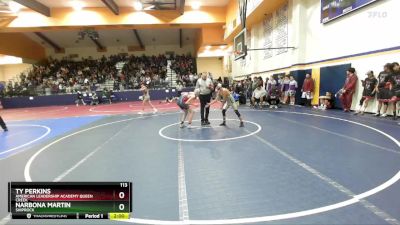 113 lbs Round 1 - Ty Perkins, American Leadership Academy Queen Creek vs Narbona Martin, Shiprock