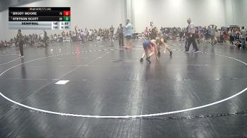 85 lbs Semifinal - Stetson Scott, Cowboy Wrestling Club vs Brody Moore, Project X