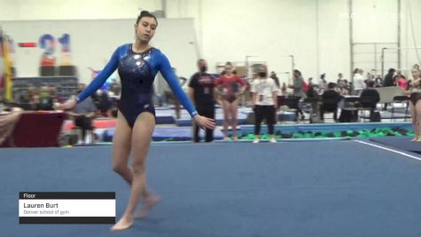 Lauren Burt - Floor, Denver school of gym - 2021 Region 3 Women's Championships