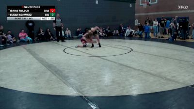 140 lbs Cons. Round 4 - Isaias Nelson, Upper Valley Aces Wresstling vs Lukah Schwarz, Bonneville Wrestling Club