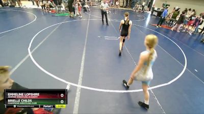 95-103 lbs Round 2 - Brielle Childs, Champions Wrestling Club vs Emmeline Lopshire, Aviator Wrestling Academy