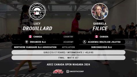 Lucy Drouillard vs Gabriela Filice 2024 ADCC Niagara Open