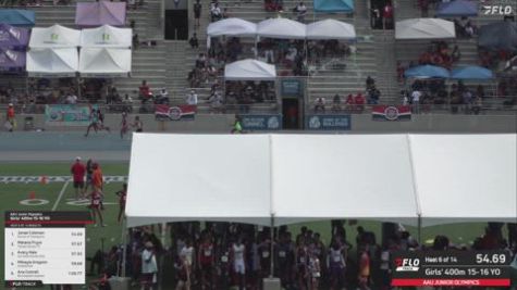 2026 AAU Junior Olympic Games - Youth Girls' 400m, Semi-Finals 7 - Age 15-16