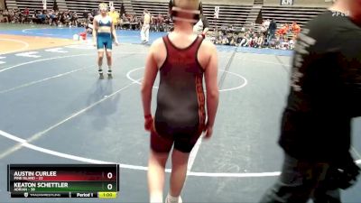 130 lbs Finals (8 Team) - Keaton Schettler, Adrian vs Austin Curlee, Pine Island