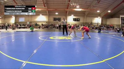 125 lbs Champ. Round 3 - Carolyn Geckler, Perry (Massillon) vs Kendleigh Dowalter, Grove City High School