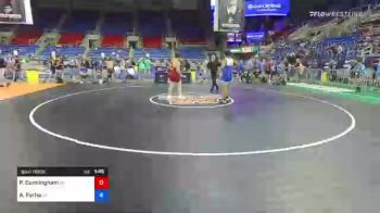 220 lbs Consi Of 8 #1 - Pierce Cunningham, Kansas vs Adam Farha, California