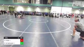 132 lbs Consi Of 128 #2 - Caden Prater, GA vs Kyshin Isringhausen, MO