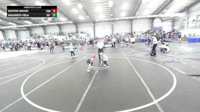 43 lbs 3rd Place - Easton Snook, Team Real Life vs Nazareth Vela, Top Rank Hammers