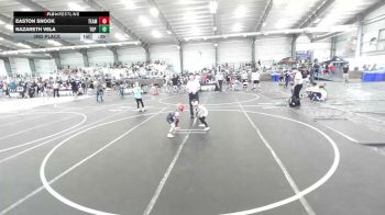 43 lbs 3rd Place - Easton Snook, Team Real Life vs Nazareth Vela, Top Rank Hammers