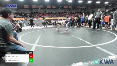 110 lbs Rr Rnd 1 - Anistyn St. Clair, Choctaw Ironman Youth Wrestling vs Addison Starcevich, Norman Grappling Club