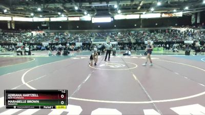 114 lbs Champ. Round 2 - Marabelle Brown, Wasatch vs Adriana Hartzell, New Plymouth