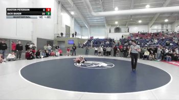 120 lbs Quarterfinal - Jack Baker, Davis vs Ruston Peterson, Grand County