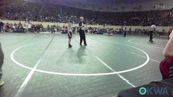 55 lbs Consi Of 8 #1 - Konner Hood, Weatherford Youth Wrestling vs Gage McElfresh, Noble Takedown Club