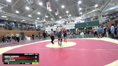 215 lbs Cons. Round 5 - Eneas Paredes, Steele Canyon vs Levi Means, Yucaipa