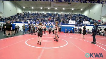 90 lbs Quarterfinal - Hagen Hamilton, Cushing vs Brantley Starks, Tecumseh Youth Wrestling