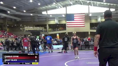 113 lbs Cons. Round 3 - Charlie Coyne, CA vs Brody Black, IA