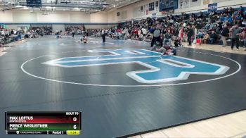 121 lbs Champ. Round 2 - Max Loftus, Dover-Eyota vs Pierce Wegleitner, Blaine