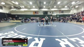 175 lbs Quarterfinal - Garrett Goade, Bainbridge vs Jordan Harp, Life Christian Academy