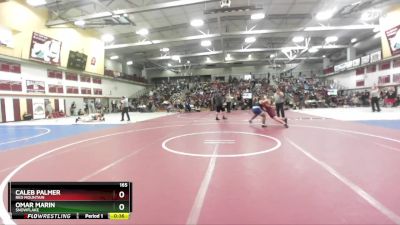 165 lbs Cons. Round 3 - Caleb Palmer, Red Mountain vs Omar Marin, Snowflake