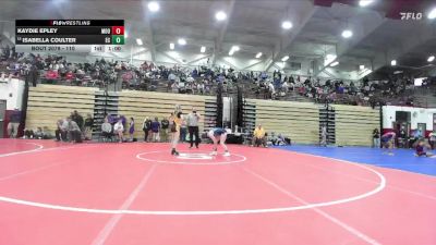 110 lbs Champ. Round 2 - Isabella Coulter, Evansville Central vs Kaydie Epley, Mooresville