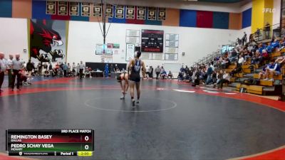 113 lbs 3rd Place Match - Pedro Schay Vega, McNary vs Remington Basey, Dallas