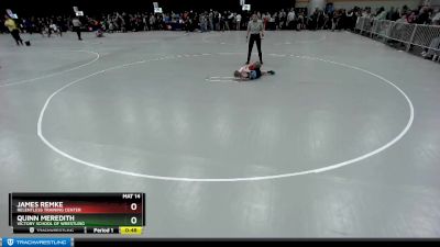 74 lbs Cons. Round 3 - James Remke, Relentless Training Center vs Quinn Meredith, Victory School Of Wrestling