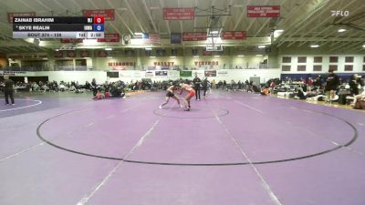 138 lbs Champ. Round 2 - Zainab Ibrahim, William Jewell College vs Skye Realin, Iowa